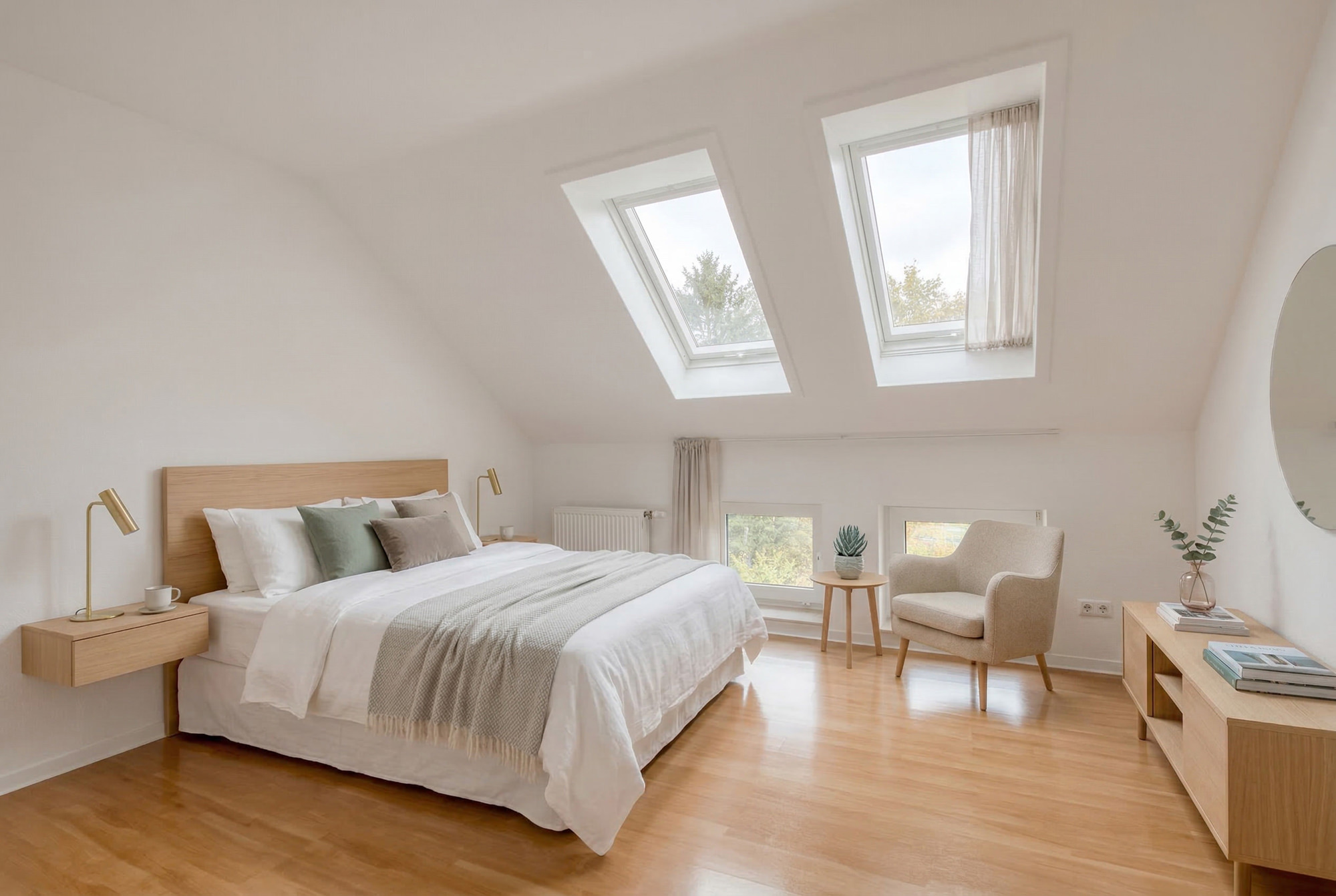 Dasselbe Hotelzimmer nach der digitalen Neugestaltung